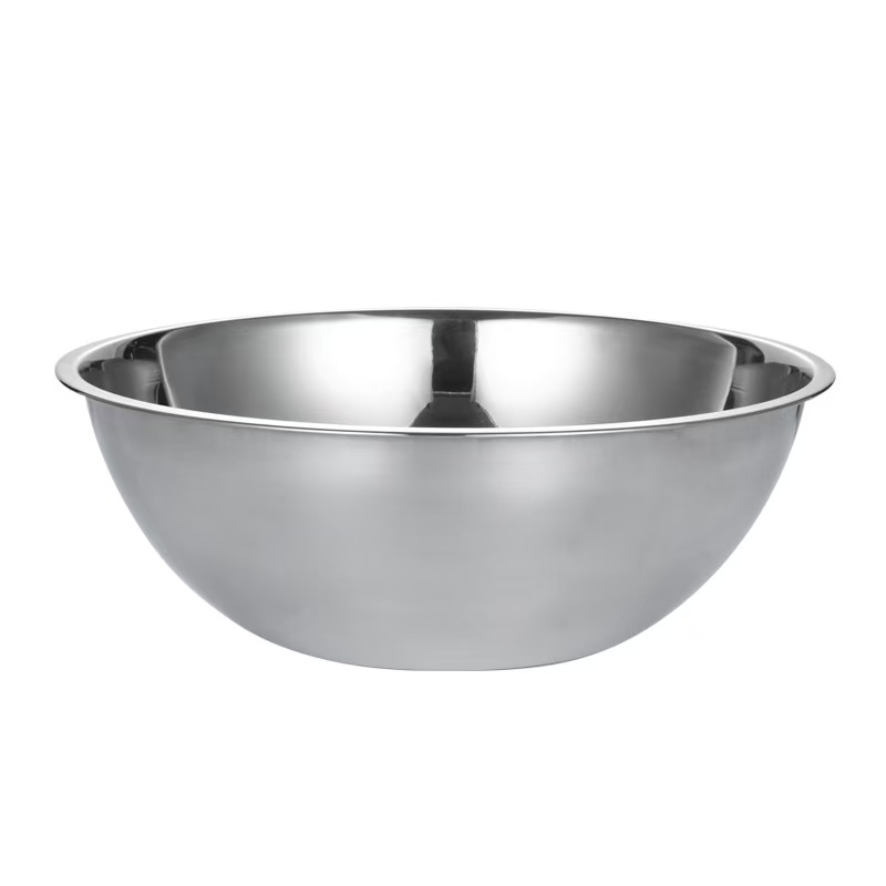 Ensemble de Bols mélangeurs en Acier Inoxydable Poli - Set de Vaisselle de Luxe Écoresponsable